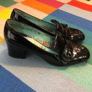 RARE all black Gucci Marmont Pumps Size 40